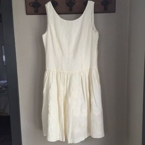 Sundance drop-waist linen dress, Size 8, NEW